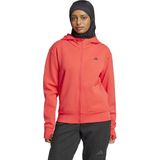 Adidas D4T FZ Hoodie Dames - Rode Capuchon - Comfortabele Training