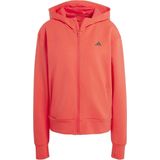 Adidas D4T FZ Hoodie Dames - Rode Capuchon - Comfortabele Training