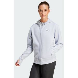 adidas Performance Designed 4 Training Ritshoodie - Dames - Grijs- L