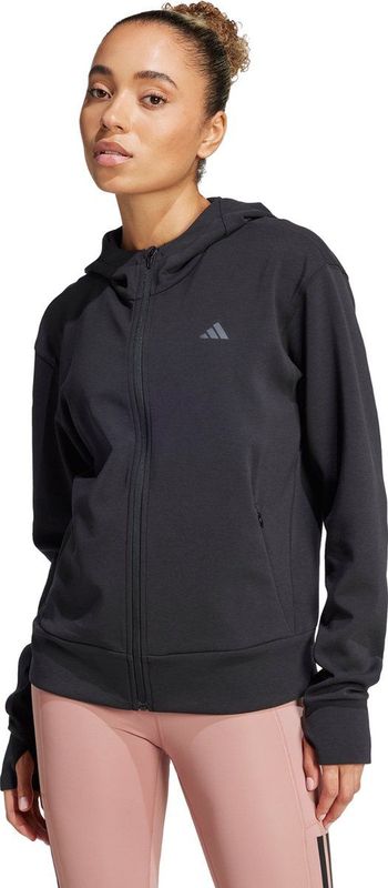 Adidas - D4T - Trainingsjas - Zwart - Katoen