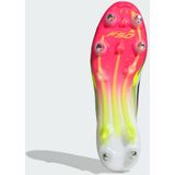 adidas F50 Elite Voetbalschoenen - Wit Rood Zwart Geel - Synthetisch Materiaal - Veterloos Design