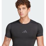 adidas - TECHFIT Control - Sportshirt - Zwart - Polyester