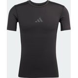 adidas - TECHFIT Control - Sportshirt - Zwart - Polyester