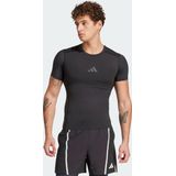 adidas - TECHFIT Control - Sportshirt - Zwart - Polyester