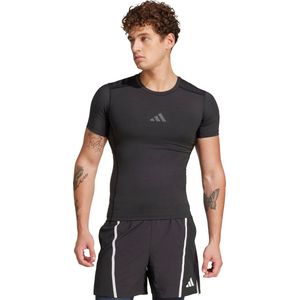adidas - TECHFIT Control - Sportshirt - Zwart - Polyester