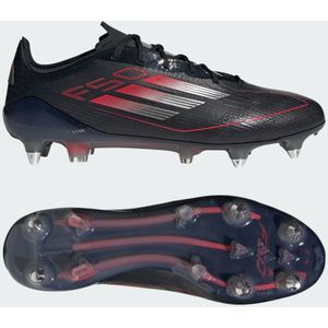adidas - F50 Elite - Voetbalschoenen - Zwart Rood Zilver - Synthetisch