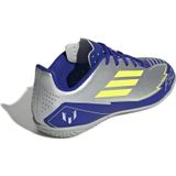 adidas - F50 Club Messi - Voetbalschoenen - Zilver Metallic/Kobaltblauw/Geel - Imitatieleer