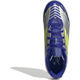 adidas - F50 Club Messi - Voetbalschoenen - Zilver Metallic/Kobaltblauw/Geel - Imitatieleer