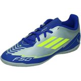 adidas - F50 Club Messi - Voetbalschoenen - Zilver Metallic/Kobaltblauw/Geel - Imitatieleer