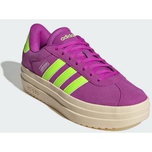 adidas VL COURT BOLD SHOES Damesschoenen, Flash Pink / Lucid Lemon / Silver Metallic, 36 2/3 EU