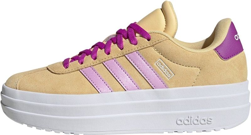 Adidas - Vl Court Bold - Kinderschoenen - Zwart - Leren Bovenwerk