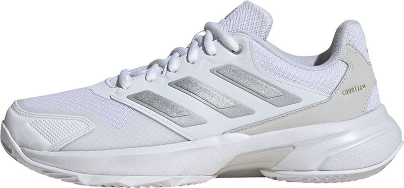 Tennisschoen Adidas Women Courtjam Control 3 Clay Cloud White Silver Metallic Grey One-Schoenmaat 36,5 (UK 4)