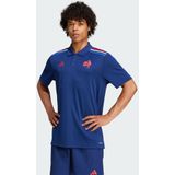 adidas - XV de France 2024/25 - Supporterspolo - Blauw - AEROREADY, 100% Gerecycled Materiaal