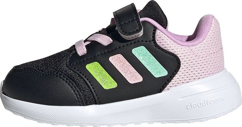 adidas - Tensaur Run 3.0 - Schoenen - Zwart - Textiel - Voor Kinderen