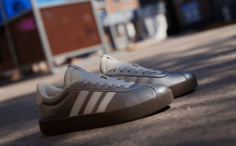 adidas Dames VL COURT 3.0 SHOES, grey two/silver met./off white, 36 EU