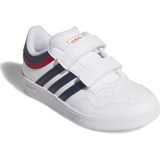 Adidas - Hoops 4.0 - Schoenen - Zwart - Synthetisch Leer - Klittenbandsluiting