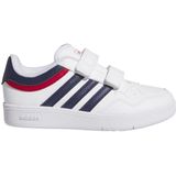 Adidas - Hoops 4.0 - Schoenen - Zwart - Synthetisch Leer - Klittenbandsluiting