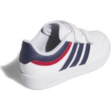Adidas - Hoops 4.0 - Schoenen - Zwart - Synthetisch Leer - Klittenbandsluiting