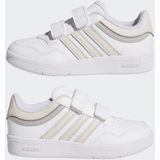 Adidas - Hoops 4.0 - Kinderschoenen - Zwart - Synthetisch Leer
