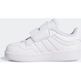 Adidas - Hoops 4.0 - Babyschoenen - Wit - Synthetisch Leer