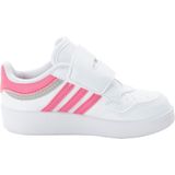 Adidas - Hoops 4.0 - Babyschoenen - Wit - Synthetisch Leer