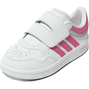 Adidas - Hoops 4.0 - Babyschoenen - Wit - Synthetisch Leer