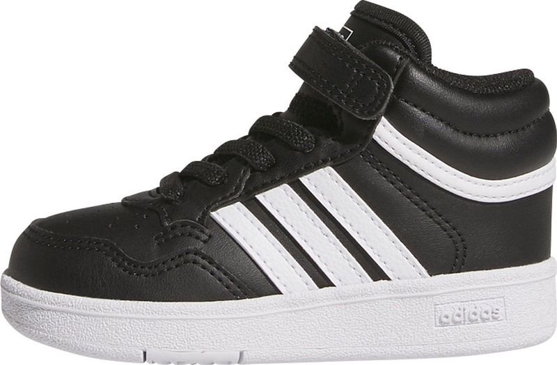 adidas - Hoops 4.0 Mid - Schoenen - Zwart - Synthetisch Bovenwerk - Kinderen