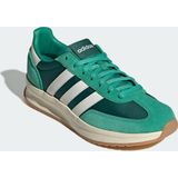 Sneaker aus Leder-Mix mit Schnürverschluss