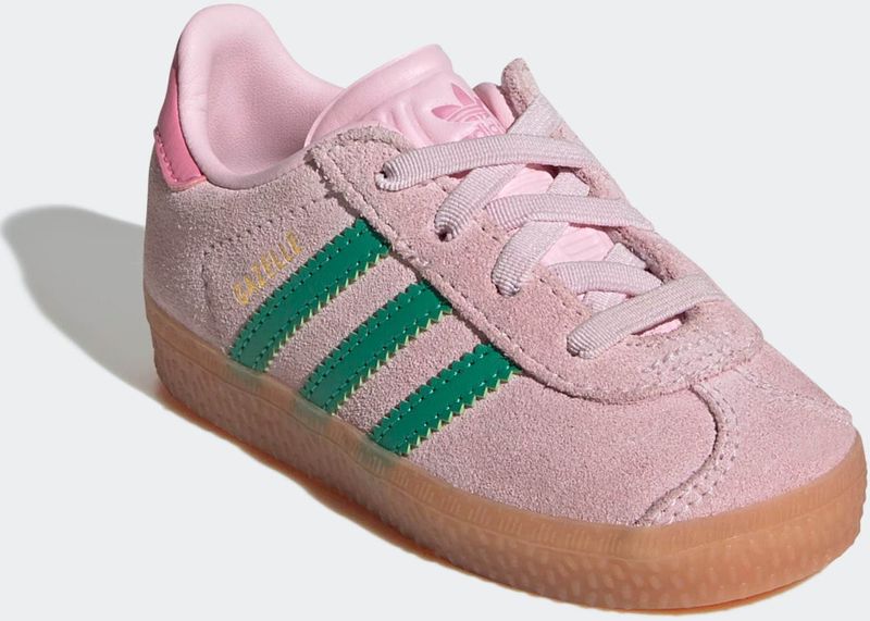 adidas Originals - GAZELLE - Sneakers - Clear Pink/Court Green/Bliss Pink - Leer
