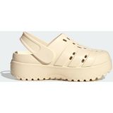 adidas - adilette Platform Clogs - Dames - Wit - Synthetisch Bovenwerk - Instapperconstructie
