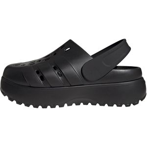 adidas - adilette Platform Clogs - Dames - Zwart - Synthetisch Bovenwerk - Instapper