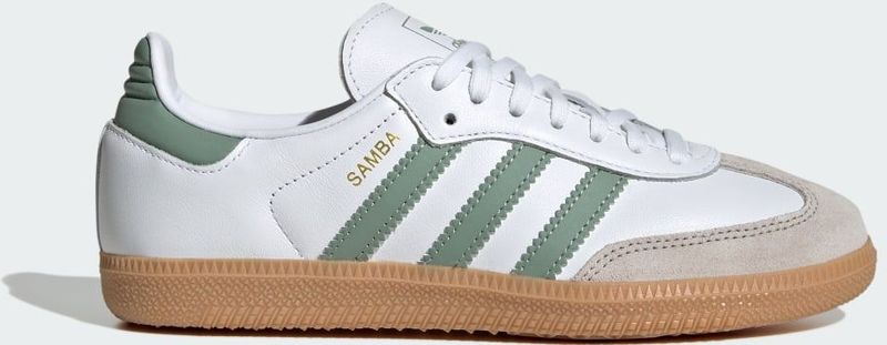 Adidas - Samba OG - Sneakers - Wit/Groen - Leer/Suède