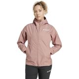 Adidas - Terrex 2.5 Layer - Regenjas - Roze - Waterdicht, Ademend, Opvouwbaar, Gemaakt van Gerecyclede Materialen