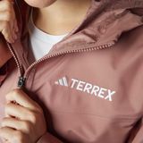Adidas - Terrex 2.5 Layer - Regenjas - Roze - Waterdicht, Ademend, Opvouwbaar, Gemaakt van Gerecyclede Materialen