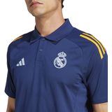 adidas - Real Madrid - Poloshirt - Blauw - 65% Gerecycled Polyester