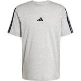 Adidas - Essentials 3 Stripes - T-shirt - Zwart - Katoen