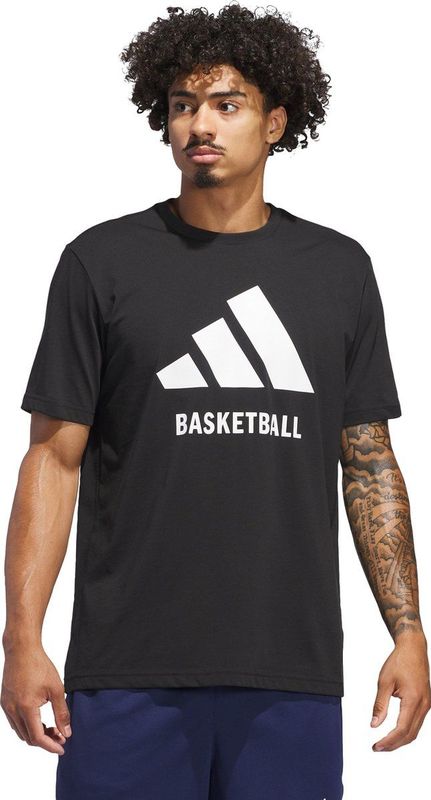 adidas Performance adidas Basketball T-shirt - Heren - Zwart