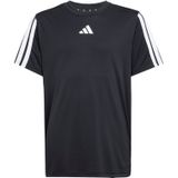 Adidas - Training Essentials 3-Stripes T-Shirt - Zwart - Gerecycled PET