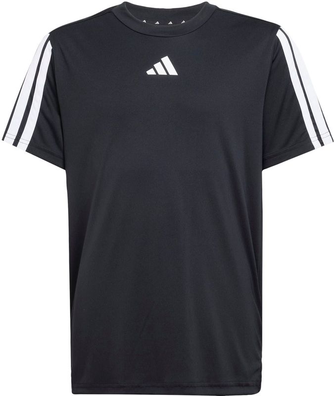 Adidas - Training Essentials 3-Stripes T-Shirt - Zwart - Gerecycled PET