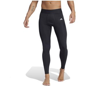 adidas - Techfit - Sportlegging - Zwart Wit - Stretchstof
