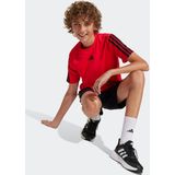 Sportshirt - Pure Ruby / Black - 100% Polyester - Ronde Hals