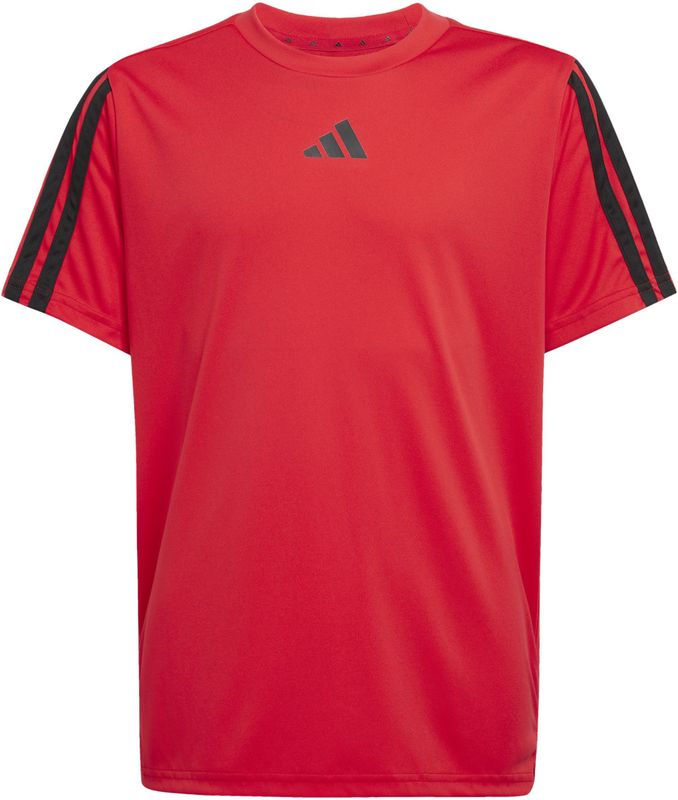 Sportshirt - Pure Ruby / Black - 100% Polyester - Ronde Hals