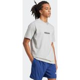 ADIDAS - Essentiel Linear - Sportshirt - Mêleegrijs - Katoen