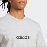 ADIDAS - Essentiel Linear - Sportshirt - Mêleegrijs - Katoen