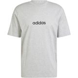 ADIDAS - Essentiel Linear - Sportshirt - Mêleegrijs - Katoen