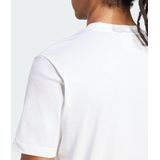 adidas - Essentials Small Logo - T-shirt - Wit - Single Jersey