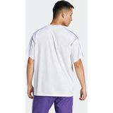 adidas Performance - Functioneel Shirt - Lila/Wit - Sportshirts