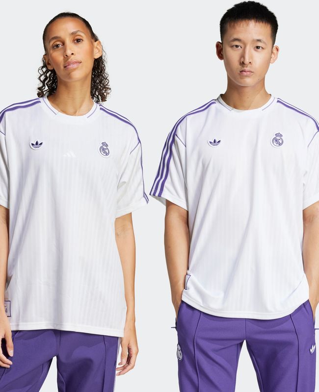 adidas Performance - Functioneel Shirt - Lila/Wit - Sportshirts