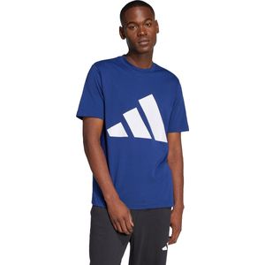 Adidas - Essentials Big Logo - T-shirt - Zwart - 100% Katoen