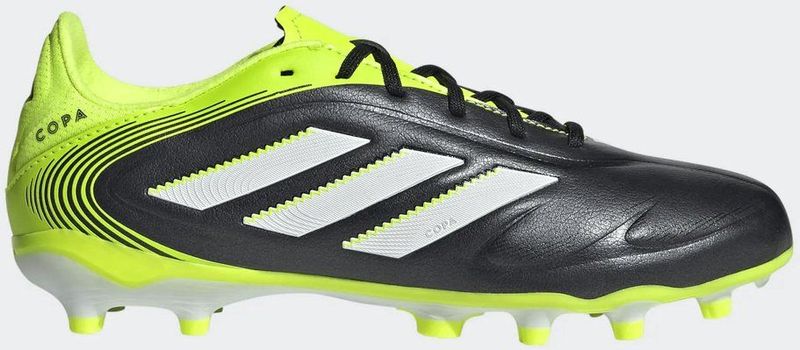 adidas - COPA PURE III LEAGUE - Voetbalschoenen - Core Black/Dgh Solid Grey/Lucid Lemon - Kids